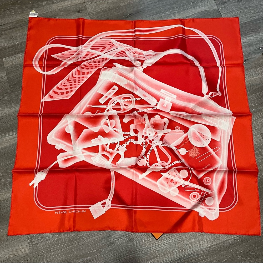 Hermes brand new 90x90 silk scarf
